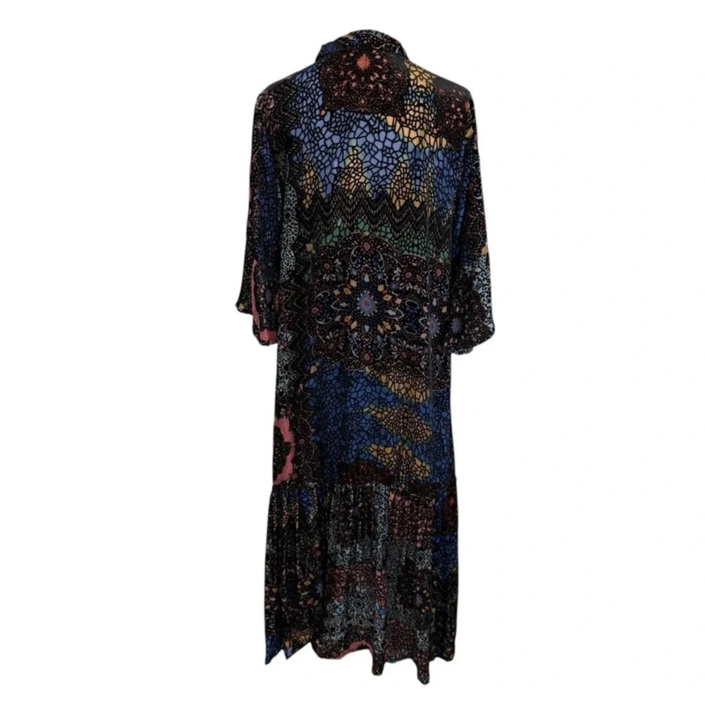 Multicolor Patterned Maxi Dress - Picture 6 of 9